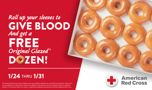 Krispy Kreme free donuts